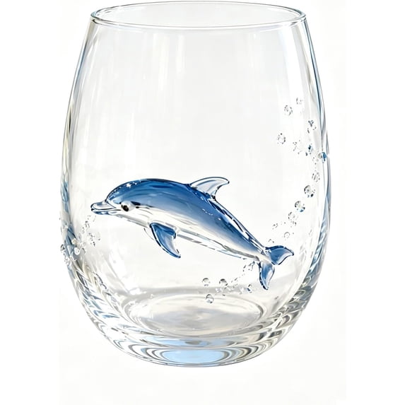 Artisanal Blue Ringed Octopus Glassware, 3D Octopus Stemless Wine Glass with Sculpted Tentacles, Handcrafted Borosilicate Tumbler for Cocktails, Coastal Home Decor Gift for Ocean Lovers