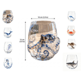 thumbnail image 1 of Artisanal Blue Ringed Octopus Glassware, Novelty Drinking Glass, 12 Oz Borosilicate Tumbler, Coastal Home Bar Accessories, Unique Ocean Lover Gift, 1 of 9