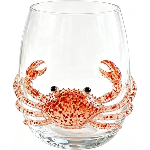 Artisanal Blue Ringed Octopus Glassware, Novelty Drinking Glass with Flat Printed Octopus Design, Borosilicate Tumbler for Cocktails and Beverages, Coastal Home Bar Accessory (A8)