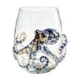 thumbnail image 1 of Artisanal Blue Ringed Octopus Glassware, Octopuses Stemless Wine Glasses, 3D Animal Artisan Glassware Collection for Animal Bar Glass, Octopus Wine Glass, 1 of 6