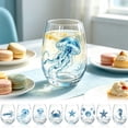thumbnail image 1 of Artisanal Blue Ringed Octopus Glassware, Octopuses Stemless Wine Glasses, Handcrafted Marine Animal Bar Glass, Coastal Home Decor Gift for Ocean Lovers, 1 of 8
