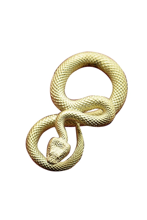 Artisanal Bronze Snake Keychain Anticorrosion Code Hoop For Daily Use Starsign Symbol Decoration Travel Rudiments