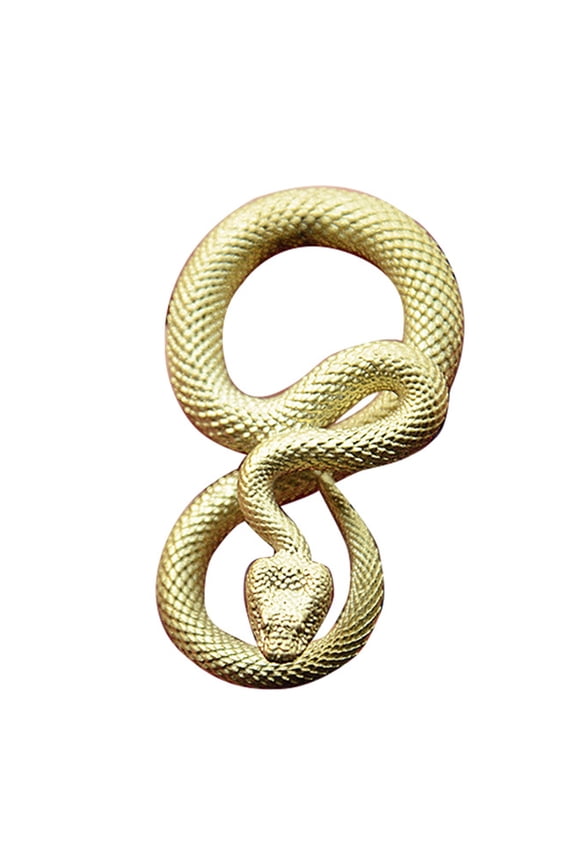 Artisanal Bronze Snake Keychain Anticorrosion Code Hoop For Daily Use Starsign Symbol Decoration Travel Rudiments