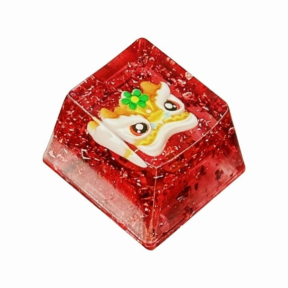 Artisanal Clear Keycap, Durability Resin Keycap for MX Mechanical Keyboards,OEM Profile Smooth Texture Keycap