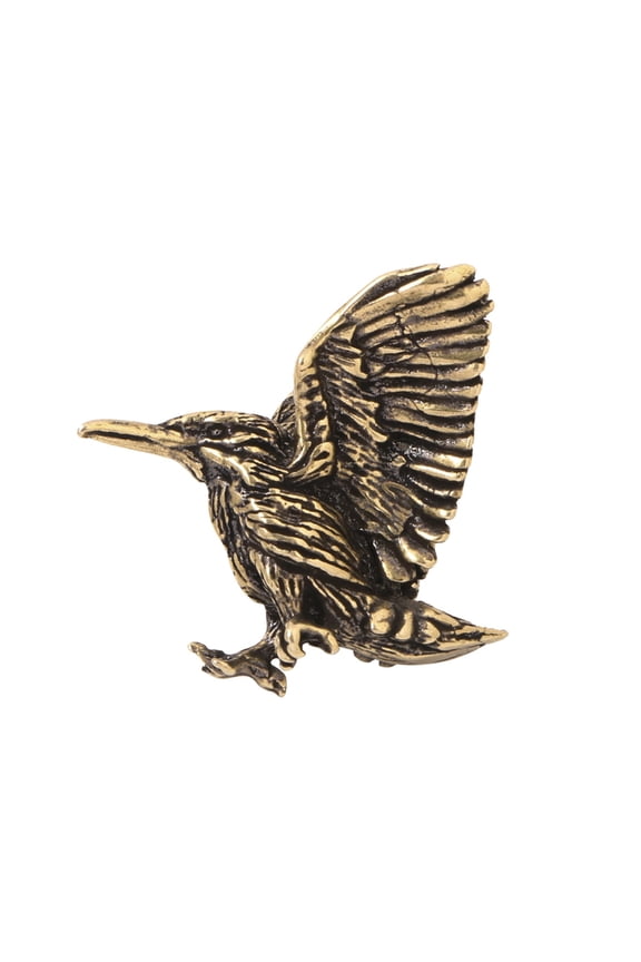 Artisanal Crafted Bronze Birds Rings Bucolic Keychain Accessory Elegant Patina Finish Compact Organizers Decors