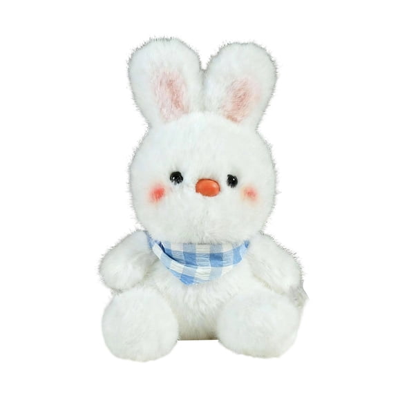 Artisanal Easter Bunny Plush Toy - Velvet-Soft Stuffed Easter Bunny with Corduroy Overalls & Artist Palette - Aesthetic Easter Bunny Companion for Graduation & Birthday Gifting