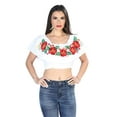 thumbnail image 1 of Artisanal Embroidered Blouse 100% Cotton White 603895, 1 of 1