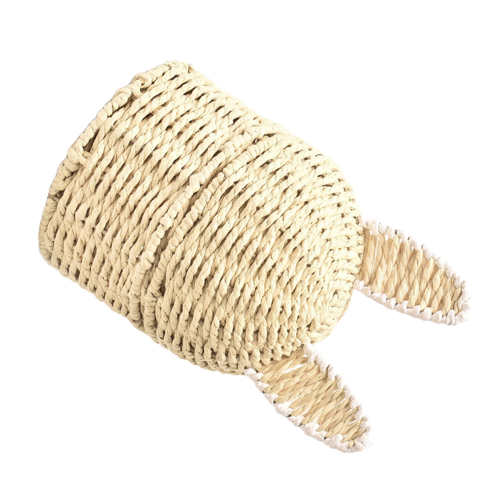Artisanal Handwoven Rabbits Ears Basket for Easters Decoration and Home Storage Solution