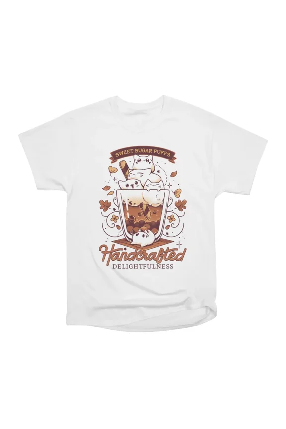 Artisanal Kitten Tea Cute Bubble Cats T-Shirt Tee Gift For Him Merch For Her Apparel For F