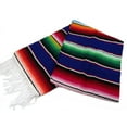 thumbnail image 1 of Artisanal Legacy: Leos Imports Authentic Mexican Serape Blanket - Vibrant Purple Hues, 84" x 55" of Cultural Mastery, 1 of 3
