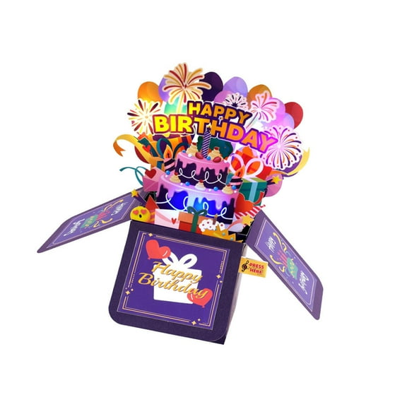Artisanal Musical Box With Light Effects & Customizable Photo Frame For Birthdays And