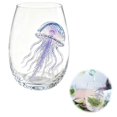 thumbnail image 1 of Artisanal Ocean Animal Glassware, Novelty Drinking Glass, Borosilicate Tumbler, Coastal Home Bar Accessories, Unique Ocean Lover Gift, Style D, 1 of 9