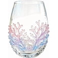 thumbnail image 1 of Artisanal Octopus Glassware, 3D Blue Ringed Octopus Stemless Tumbler with Textured Tentacles, Handcrafted Borosilicate Glass for Cocktails and Beverages, Coastal Home Bar Decor Gift, 1 of 5