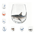 thumbnail image 1 of Artisanal Shark Glassware, 3D Stereoscopic Marine Animal Glass Cup, Durable Borosilicate Tumbler for Daily Use & Gift, 1 of 8
