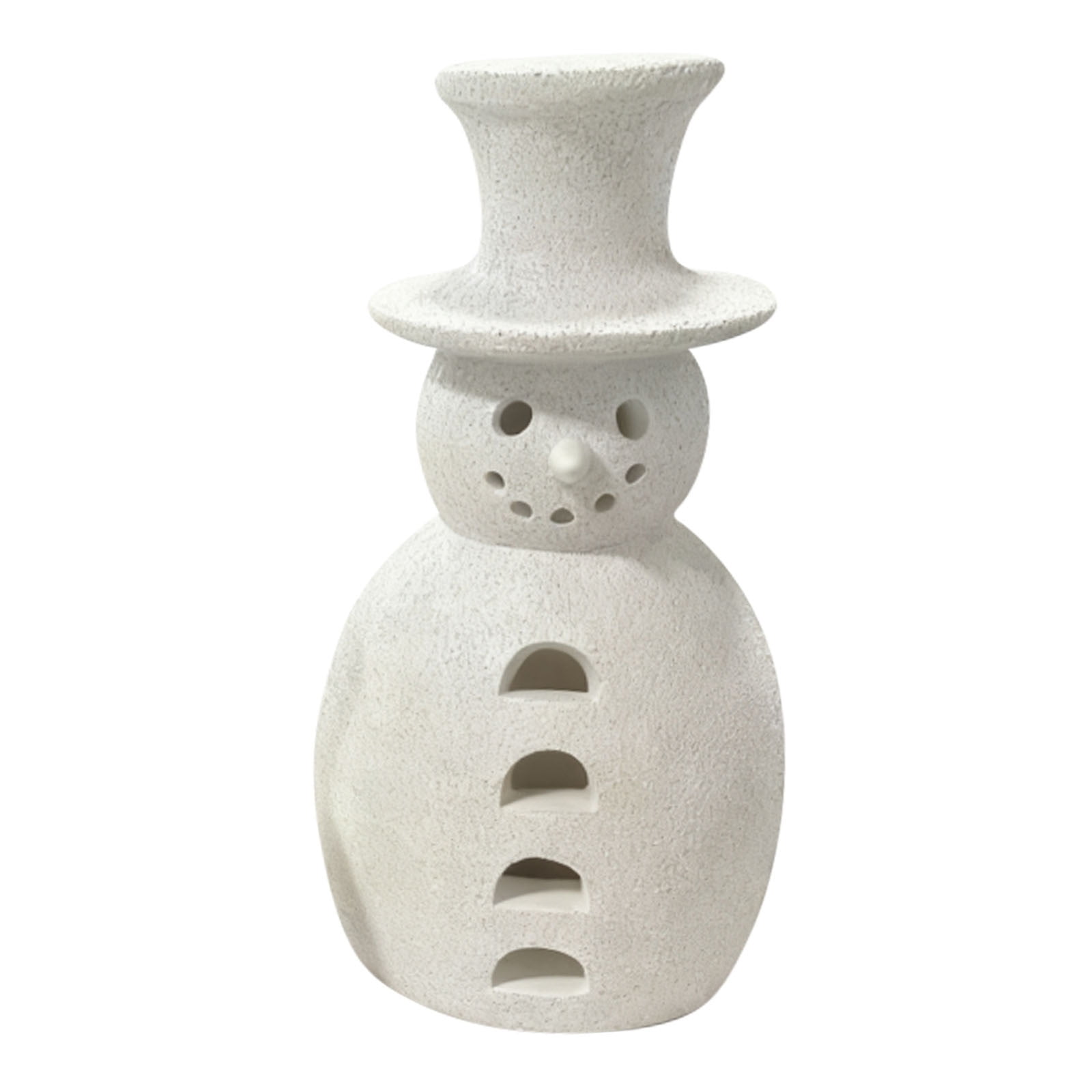 Artisanal Snowman Sculpture Winter Tabletop Centerpiece For Home And ...