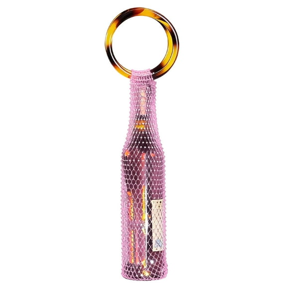 Artisanal Wine Bag Bag With Crystal Accents Green Storage For Liquor Bottles Donations