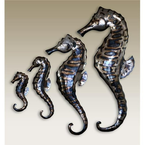 Artisans Gallery AD-SP3 Polished Metal Sea Horse - Large