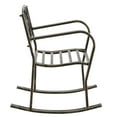 thumbnail image 1 of Artisasset Paint Brush Gold Old Outdoor Garden Single Iron Art Rocking Chair Black, 1 of 26