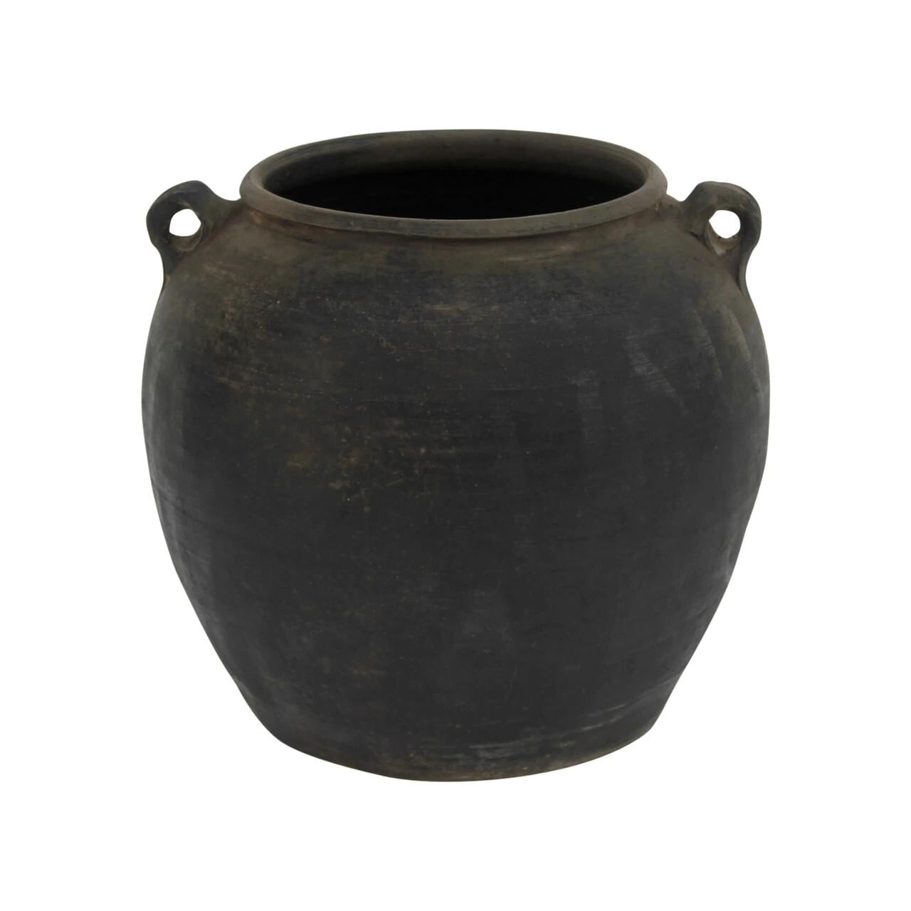 Gray Ceramic Jar - Large