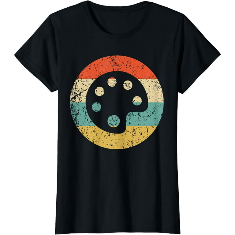 Artist Art Teacher Shirt - Retro Paint Palette T-Shirt Artist Art Teacher Shirt - Retro Paint Palette T-Shirt