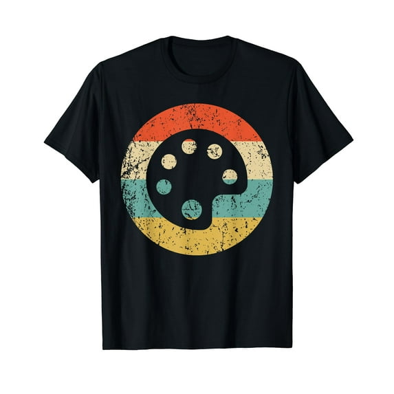 Artist Art Teacher Retro Paint Palette T-Shirt