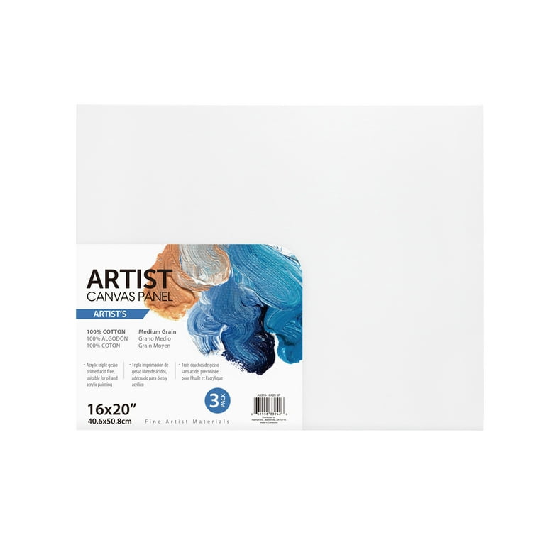 Canvases for Painting, Shuttle Art 34 Pack Multi Sizes Stretched Canvas and Canvas Panels, 5x7, 8x10, 9x12, 11x14, 100% Cotton Primed Canvas Boards Fo