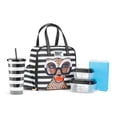 thumbnail image 1 of Artist Collection Deluxe Lunch Kit, Black & White Stripes, 1 of 1