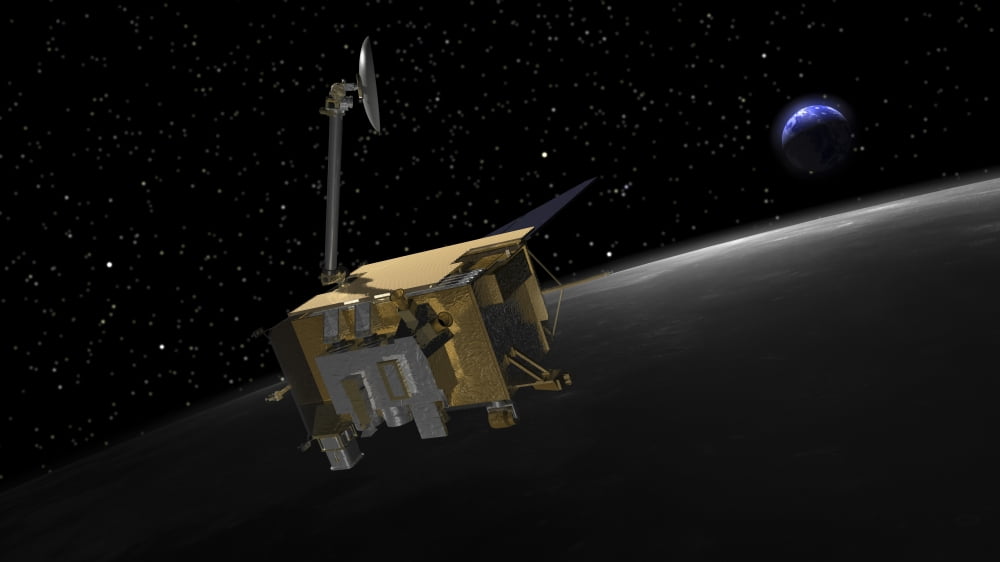 Artist Concept of the Lunar Reconnaissance Orbiter Canvas Art - Stocktrek Images (37 x 21)
