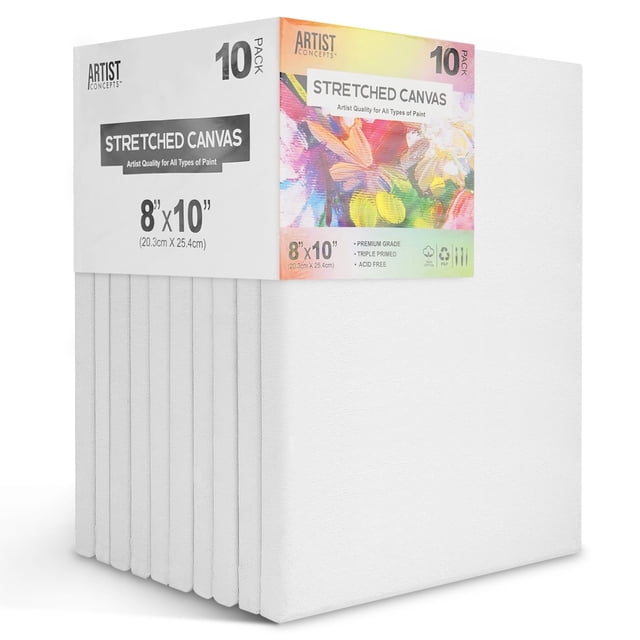 Artist Concepts Pre-Stretched Sturdy Blank Canvas Frames For Painting ...