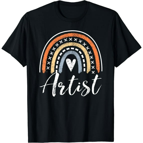 Artist Gifts For Women Funny Art Painter Rainbow T-Shirt