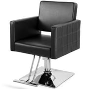Artist Hand Heavy Duty Black Recliner Barber Chair Salon Beauty Hair Styling