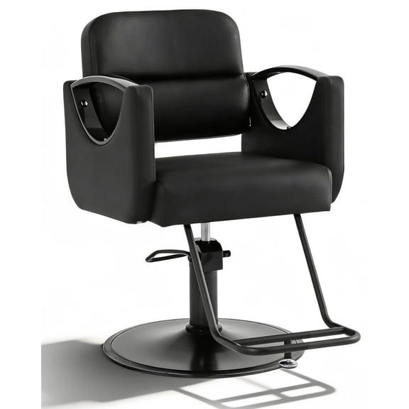 Artist Hand Heavy Duty Hydraulic Barber Chair All Purpose Salon Spa Beauty Hair Styling(Black)