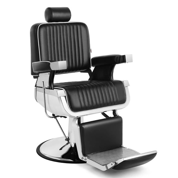 Artist Hand Heavy Duty Hydraulic Recliner Barber Chair Salon Hair Stylist Tattoo (Black)