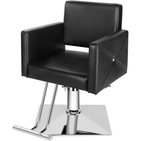 Artist Hand Hydraulic Black Salon Barber Chair Hair Styling Beauty