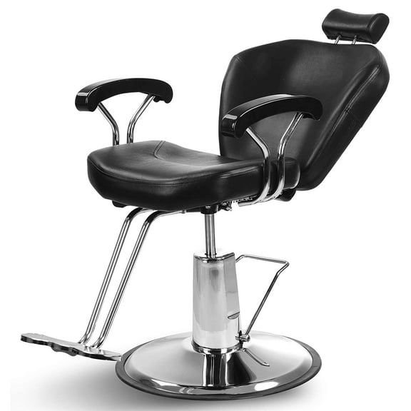 Artist Hand Hydraulic Recliner Barber Chair Hair Salon Spa Equipment (Black)