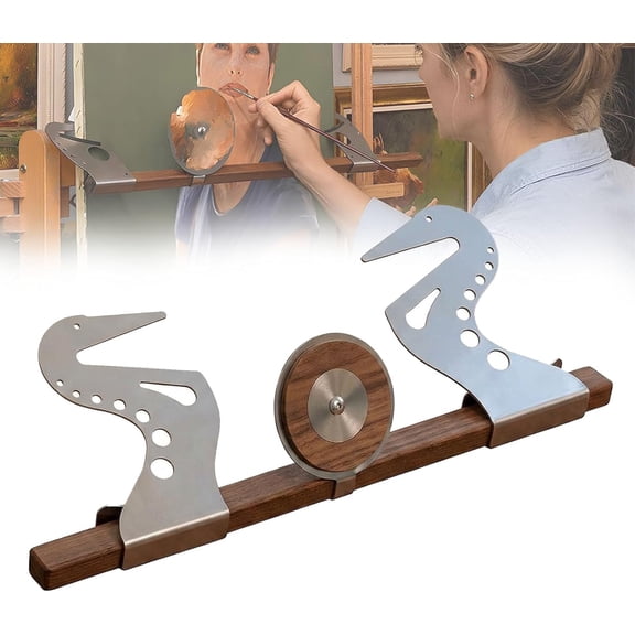 Artist Hand Support Bridge, Adjustable Easel Hand Rest Support Bar, Metal Wrist Rest Stand, Adjustable Hand Support Bridge, Gravity Lock Design, Painting Drawing Sketching Canvas Art Tool (1 Pcs)