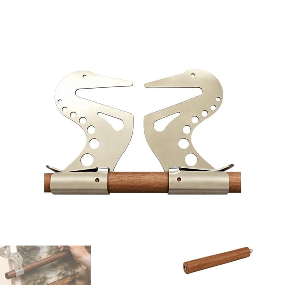 Artist Hand Support Bridge, Adjustable Metal Wrist Stand with Steady Self-Locking Design, Height Angle for Sketching Painting Panels, Drawing Boards, Stabilizer Mahl Stick(2pcs)