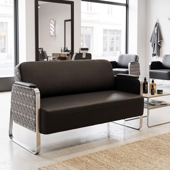 Artist Hand Wide Wait Seat Salon Guest Reception Bench Waiting Lounge Beauty Office Home