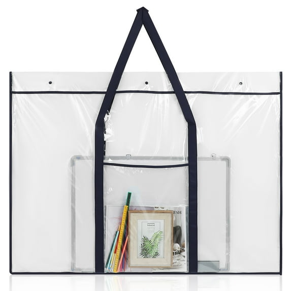 Large Poster Storage Bag Art Portfolio Carrier With Handle For 1 Set Poster Holder Bulletin Board Sheet Protector