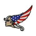 thumbnail image 1 of Artist Illicit Mickey Martin USA Angel Patch Tattoo Left Facing Iron On Applique, 1 of 1