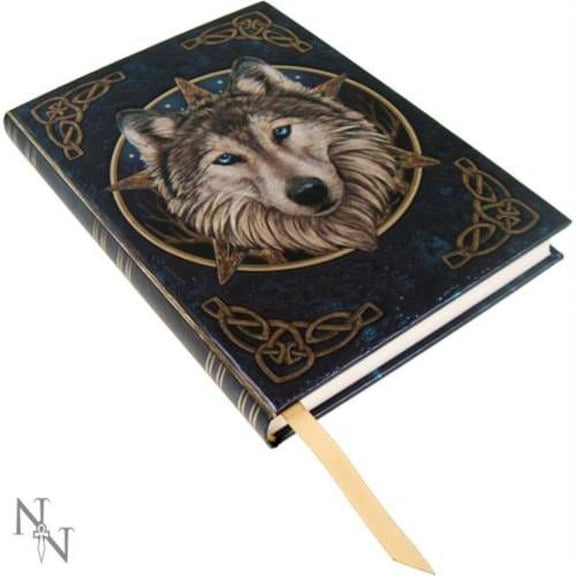 Artist Lisa Parker The Wild One Wolf & Celtic Knot Embossed Journal By Lisa Parker