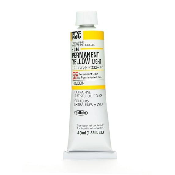 Artist Oil Colors permanent yellow light, 40 ml (pack of 2)