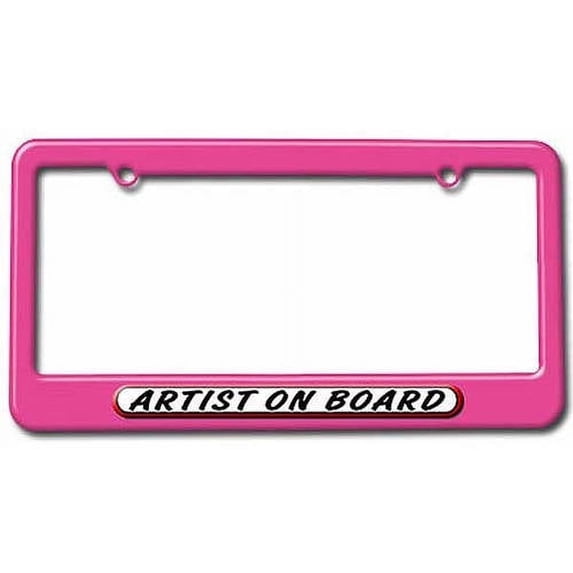 Artist On Board License Plate Tag Frame, Multiple Colors