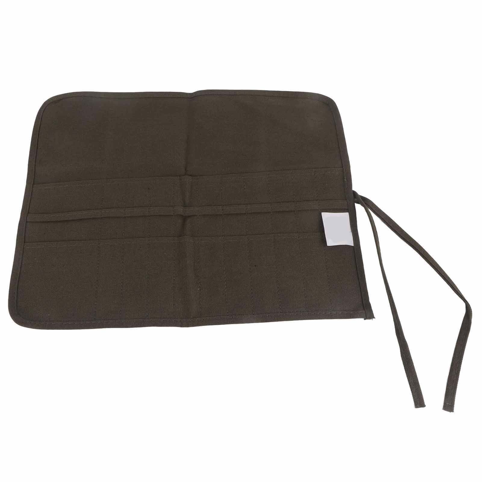 Artist Paint Brush Roll Up Bag Holder Canvas Pouch 22 Slots for