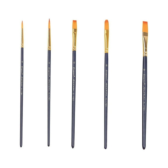Artist Paint Brush Set (Watercolor Tool Kit), Professional Nylon Brushes Hold Thick Paints, Paint 5X Paint Smooth Brush Bru Soft Artist Nylon And Set Brushes, By Meiiso