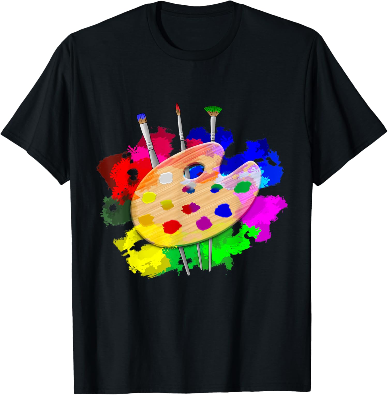 Artist Paint Palette And Brushes Art TShirt