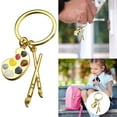 thumbnail image 1 of Artist Paintbrush Keychain Alloy Creative Gift for Painters Small Decorative Charm, 1 of 8