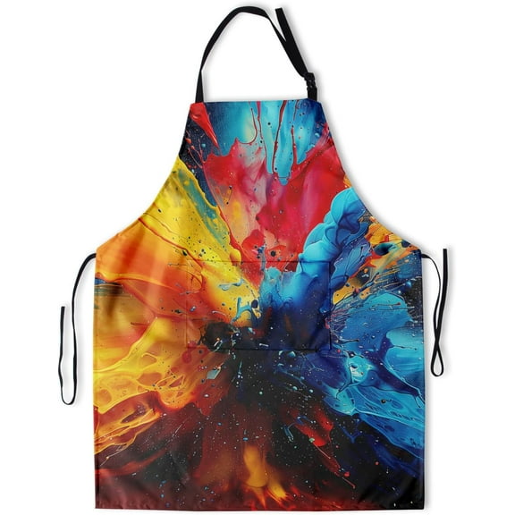 Artist Painting Apron with 2 Pockets Painters Art Aprons Gifts for Women Men Butterfly Kitchen Smocks