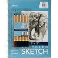 Artist Select Sketch Pad 9" x 12" & 10pc Sketching Pencil Set