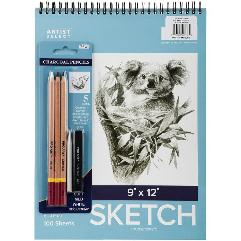 Teacher's Choice Advanced Drawing Set with Soho Sketchbook 5.6 x